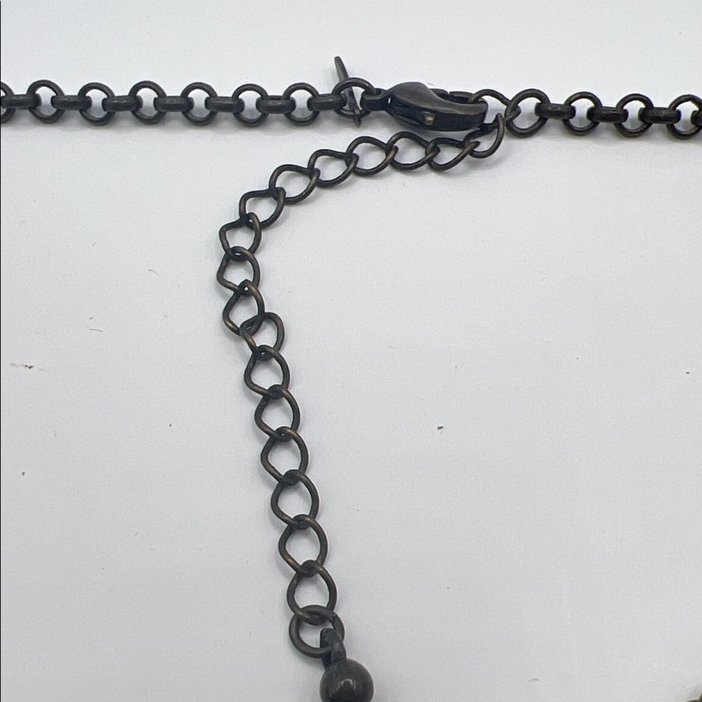 Vintage Avon Antique Gold Fringe Dangle Necklace - Picture 3 of 5